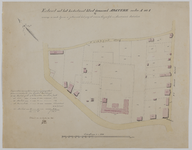 215008 Kaart van het terrein tussen de Maliesingel, Nachtegaalstraat en de Maliebaan te Utrecht, met aanduiding van het ...